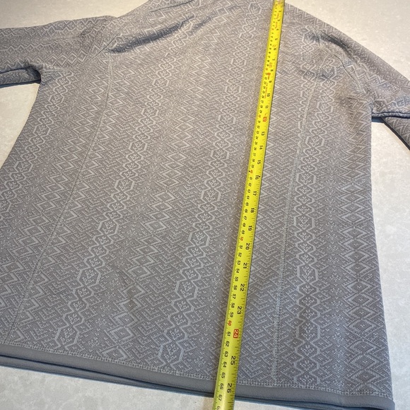 New patagonia womam better sweater 1/4 zio frozen jaquard salt grey size M⭐️⭐️ - Picture 7 of 14